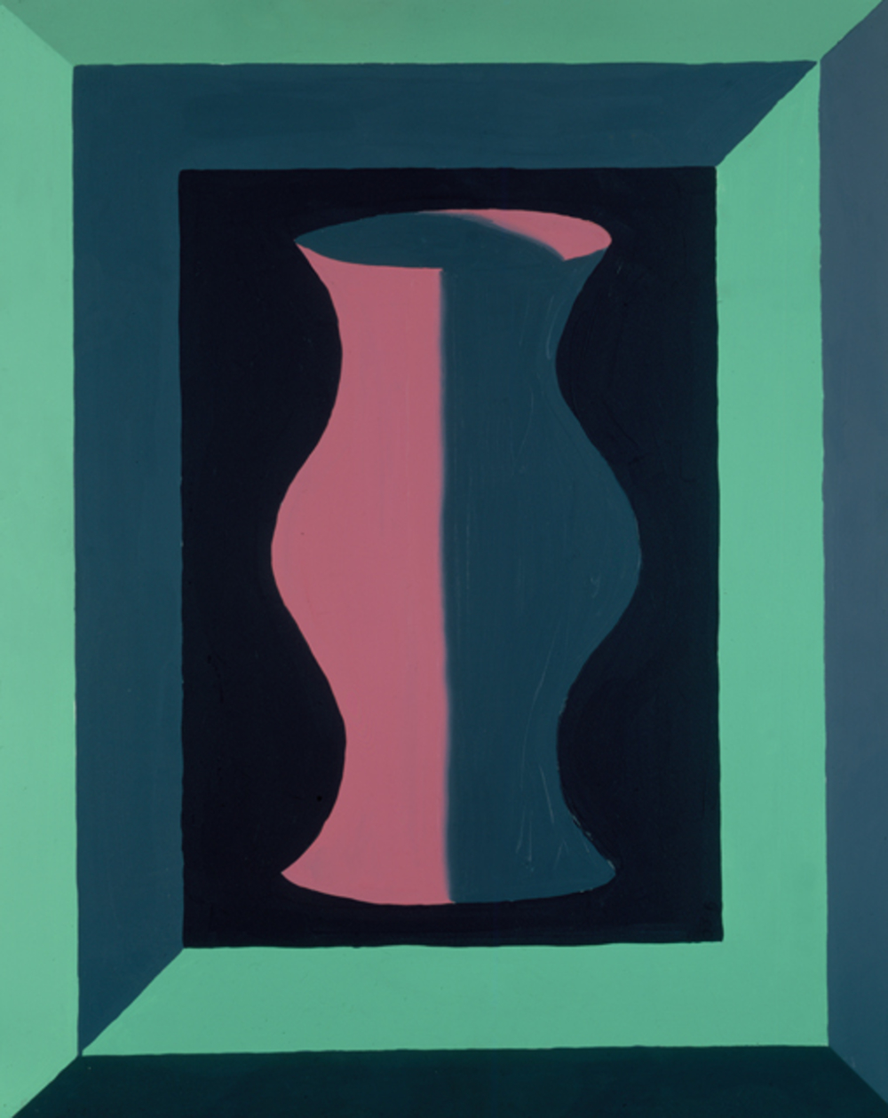 Artwork by Jedd Garet: Pink and Grey Vase, 1979